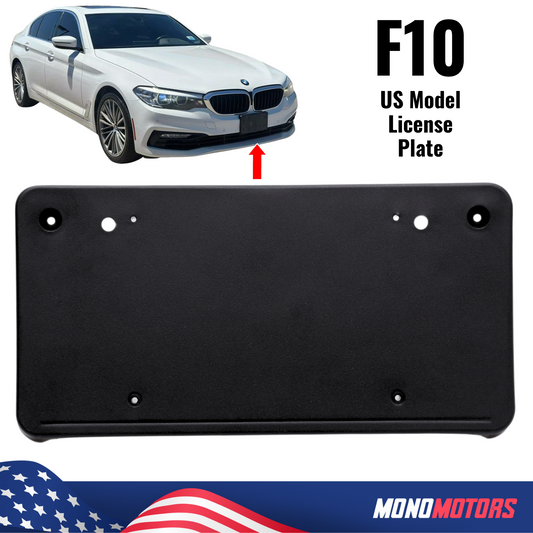 BMW F10 Front License Plate Holder Frame 13x6,5inches 5 Series No-drill