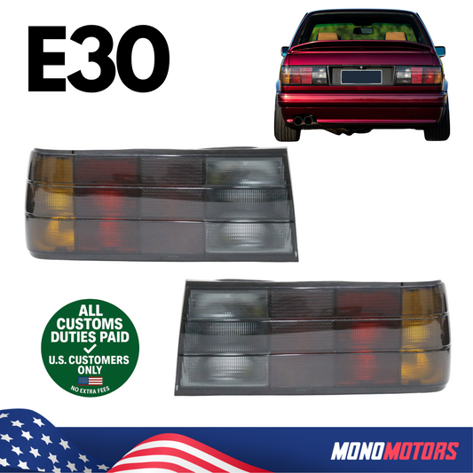Rear Tail Light Left Right Set for BMW E30 Sedan Coupe 1988-1991 63211386941