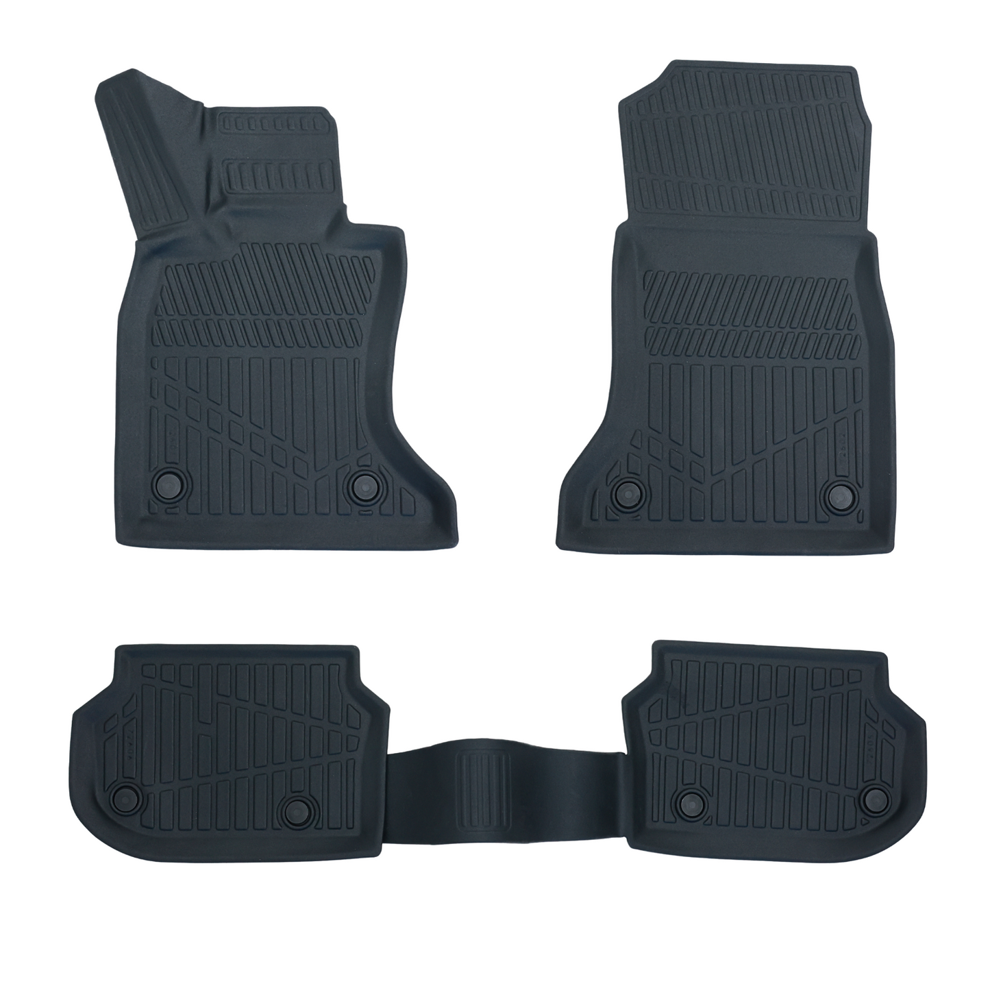 Rubber Floor Mats for BMW 5 F10 Xdrive 2013-2016 3d Tpe 4pcs Black
