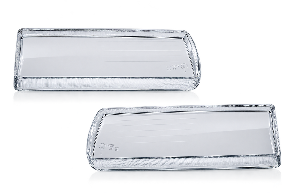 Headlight Glass Lens Set for BMW E36 1992-1999 Left Right Real Glass
