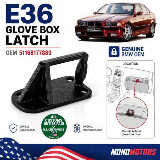 Genuine BMW E36 Glove Box Latch Catch OEM 51168177889 Original Part