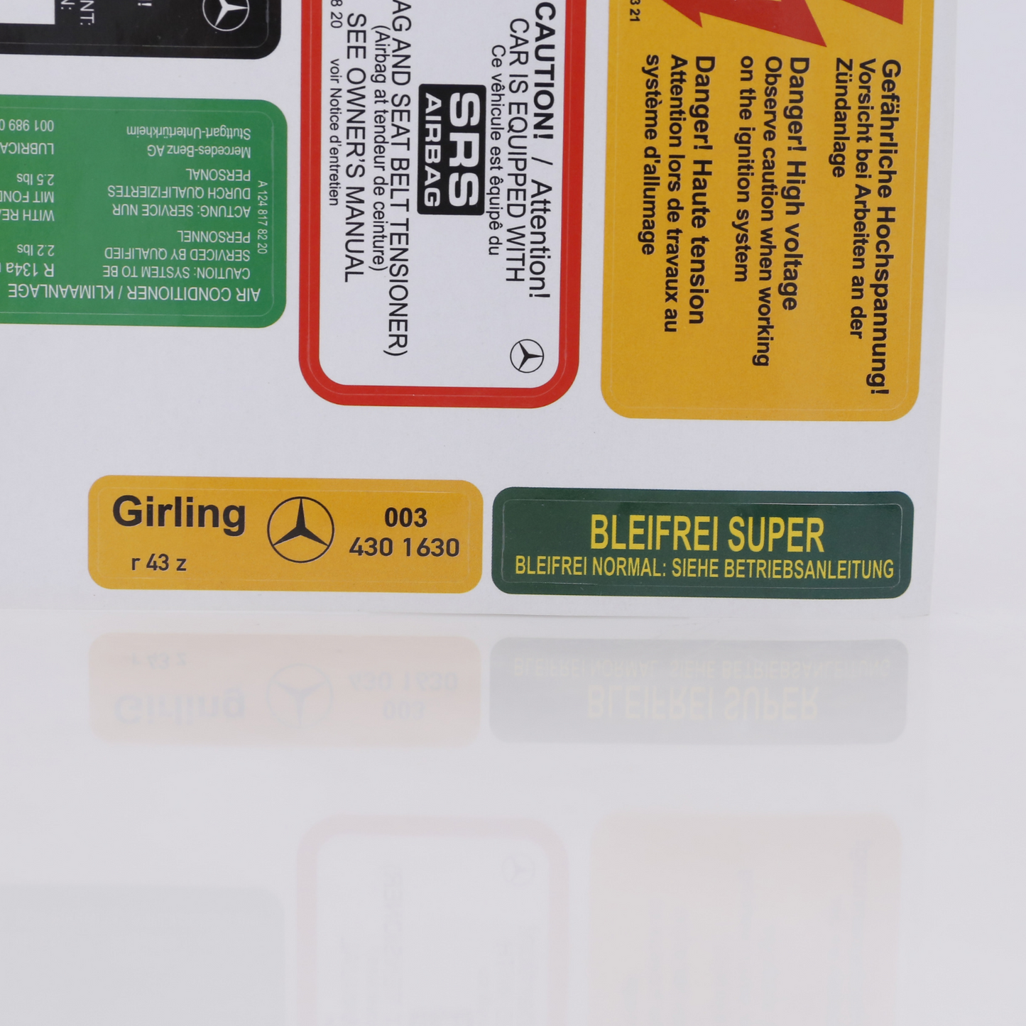Stickers Decals Set Best Quality for Mercedes W124