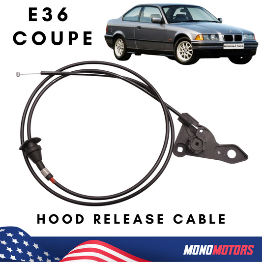 Hood Release Cable for BMW 3 Series E36 Coupe Direct Replacement