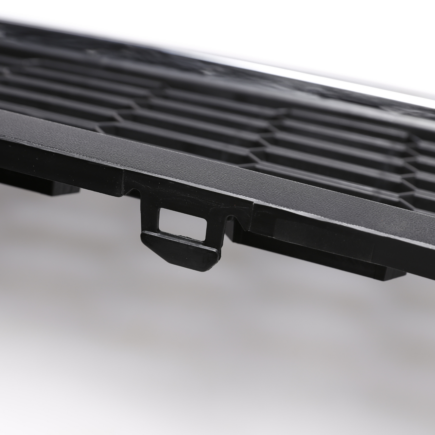 Front Bumper Lower Grille Black with Chrome Trim for VW Polo 2010-2014 6R0853671