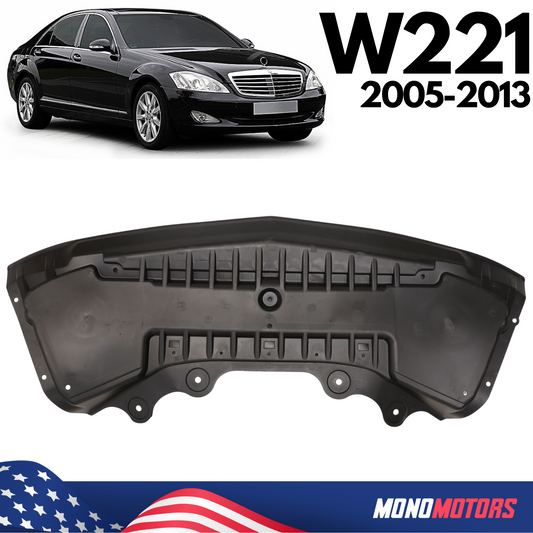 Mercedes W221 Front Engine Splash Shield Undertray Belly Pan Cover