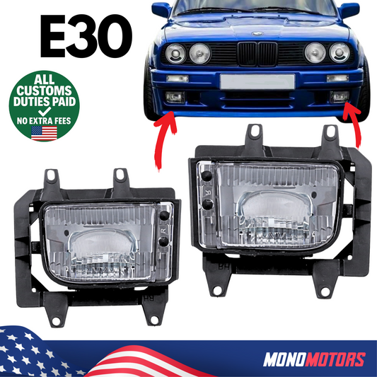 Fog Light Assembly Set Left Right for BMW E30 1988-1991