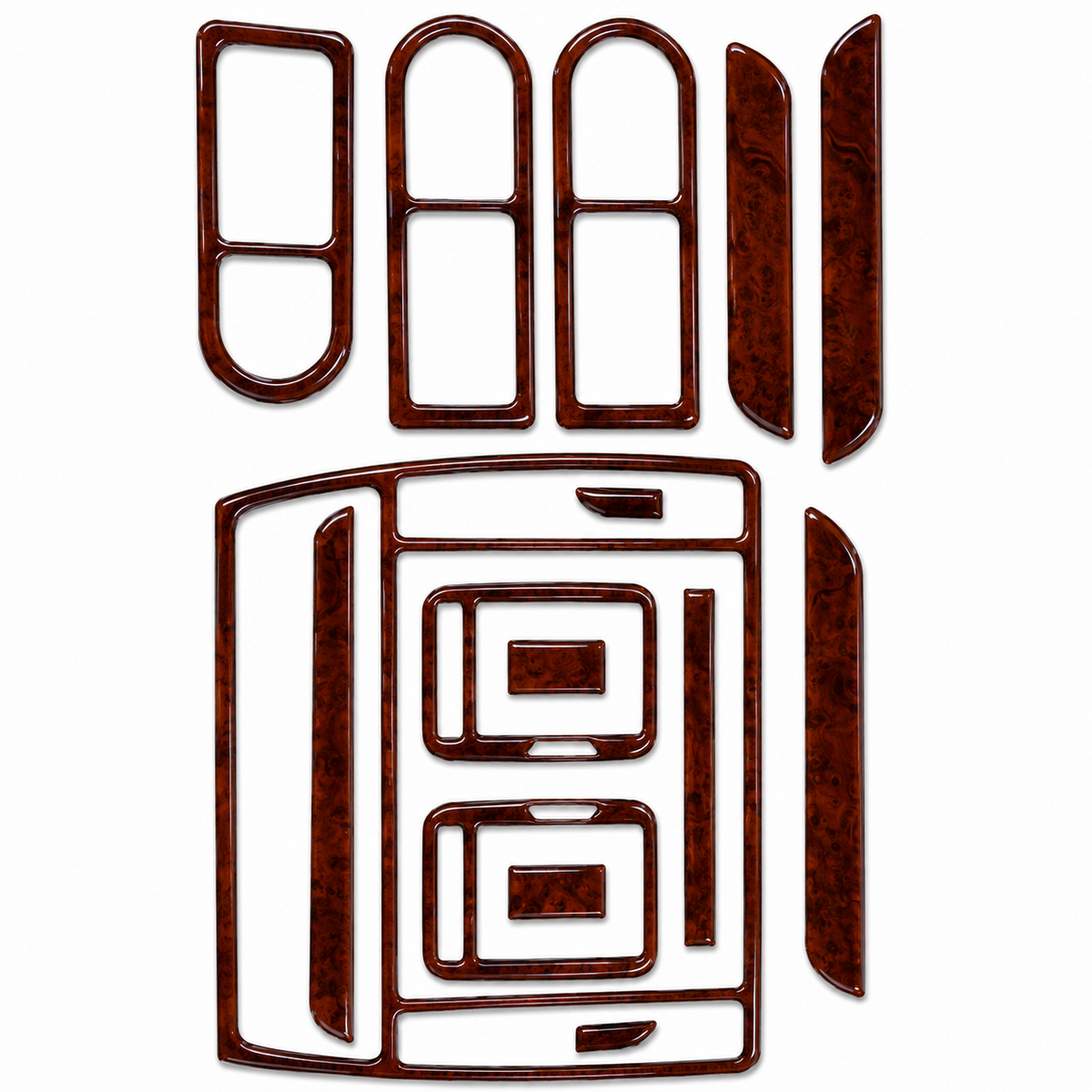 Wood Look Dash Trim Kit for Volkswagen Passat B5 34pcs 1998-2005