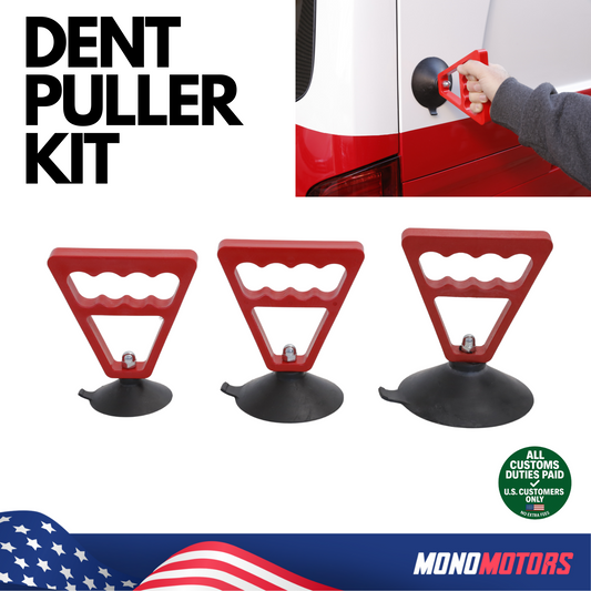 Car Body Manual Dent Puller Kit 3pcs Suction Cups with Handle