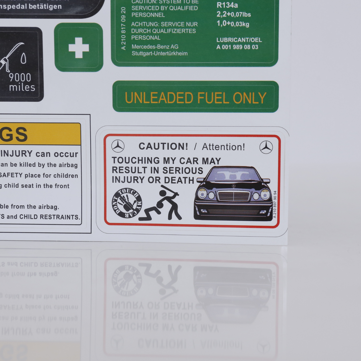 Stickers Decals Set Best Quality for Mercedes W210 E Class All Models