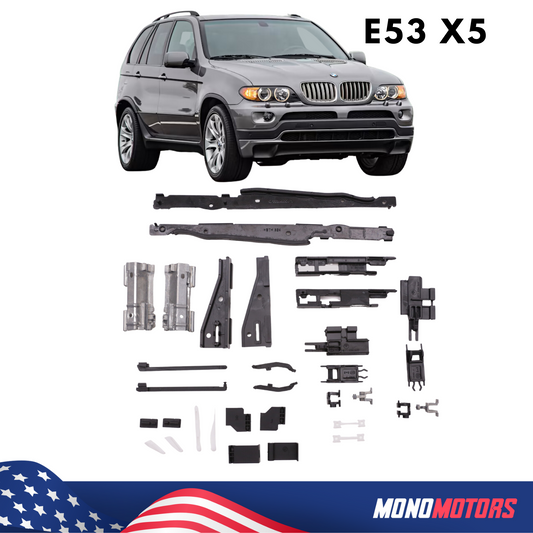 Sunroof Repair Kit for BMW X5 E53 Panoramic Sunroof Shade 32 Pcs