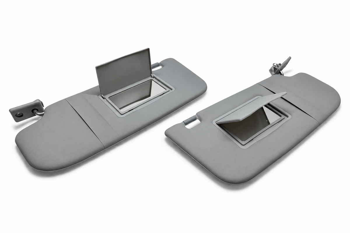 Sun Visor Set for Nissan Qashqai 2008-2015 Left Right Pair Grey