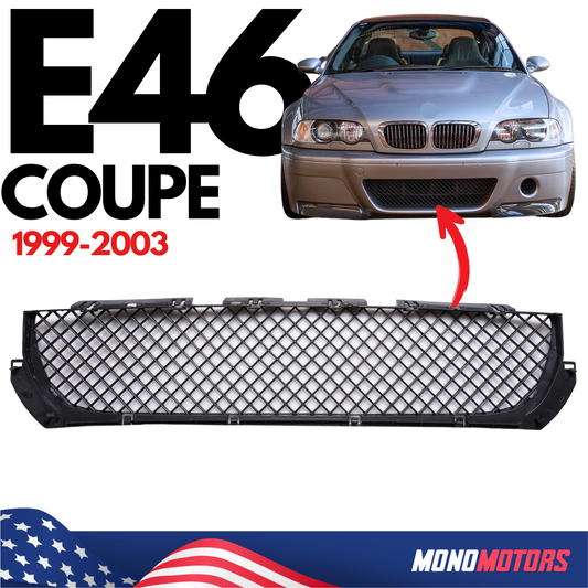 Front Bumper Lower Grille for BMW 3 Series E46 Coupe Cabrio 1999-2005 M-tech