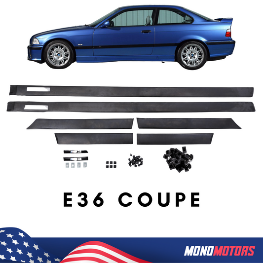 Body Side Moulding Trim for BMW E36 91-98 Coupe Convertible 2d ABS