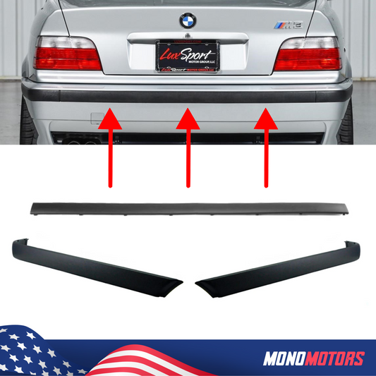 Bumper Trim Moulding Strip Band Set for BMW E36 M3 Bumper