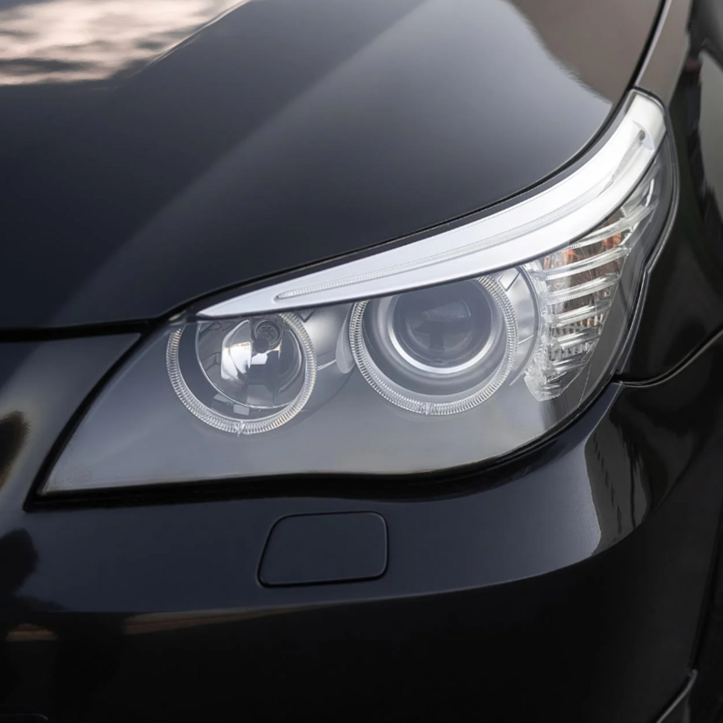 Left Headlight Lens for BMW E60 5 Series 2003-2006 Headlamp Smooth Clear Cover