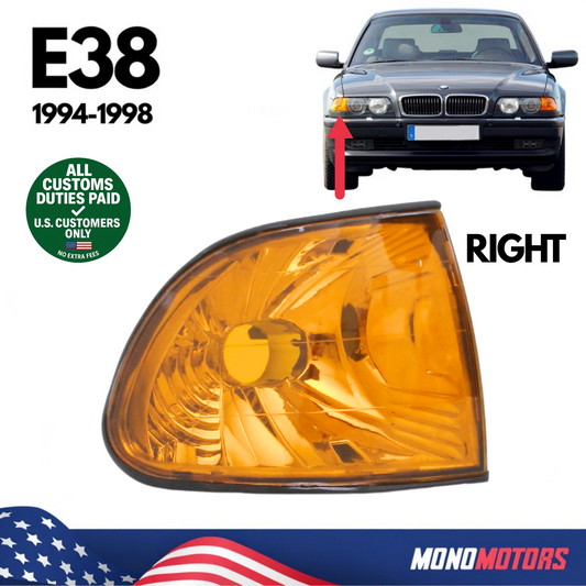 Turn Signal Right Crystal Yellow for BMW E38 1994-1998 A0381209R
