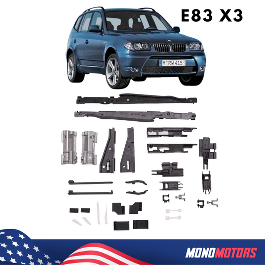 Sunroof Kit for BMW E83 X3 Panoramic Sunroof Shade 32 Pcs for Fix