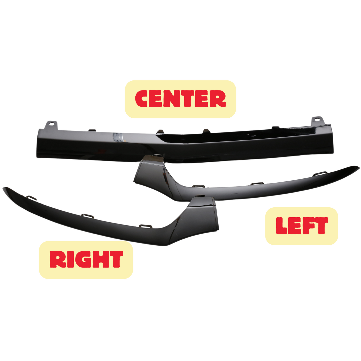 Mercedes Benz A205 C205 W205 Front Bumper Lip Lower Lip Trim Molding C-CLASS