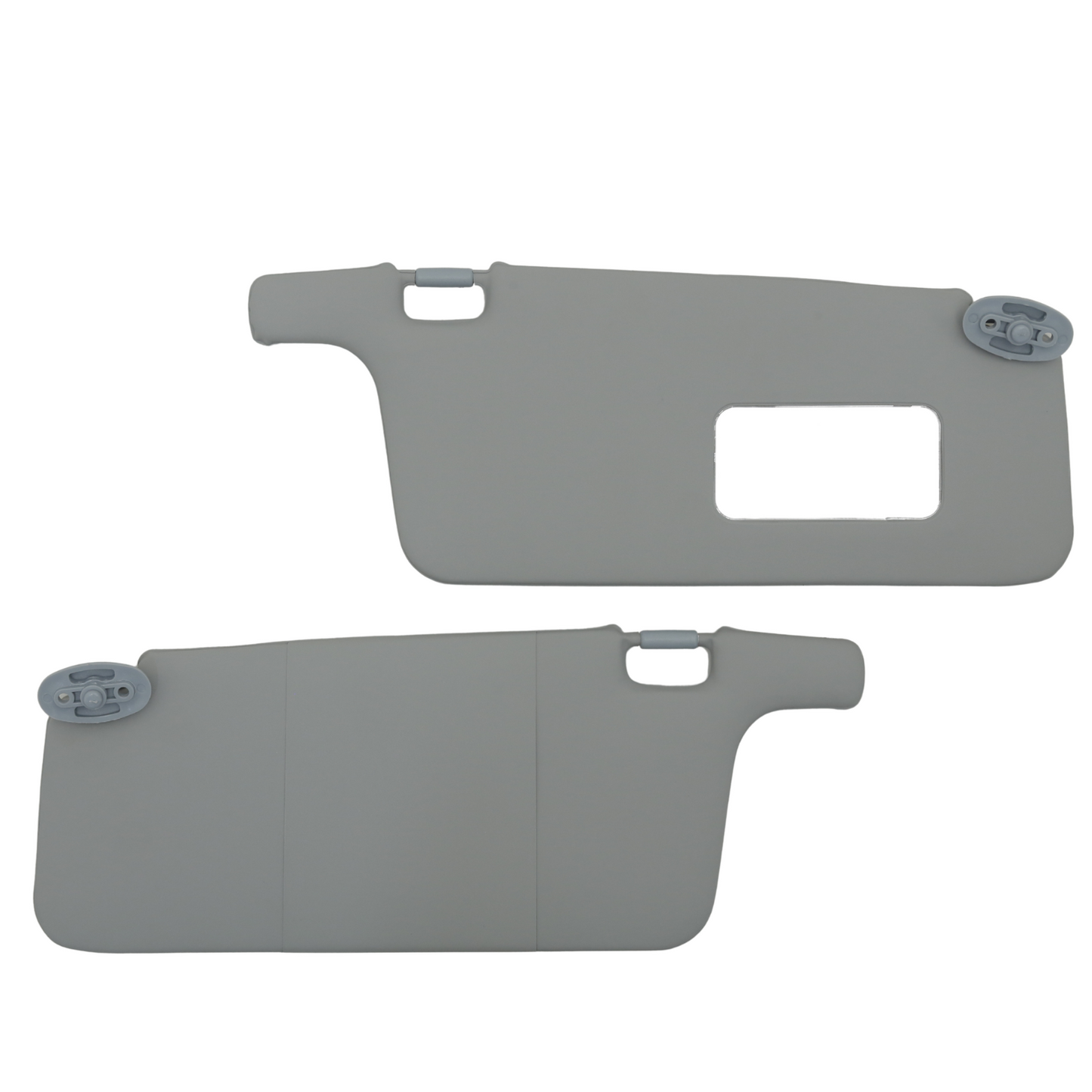 Sun Visor Set for Honda Civic 1996-2001 Grey with Passenger Mirror