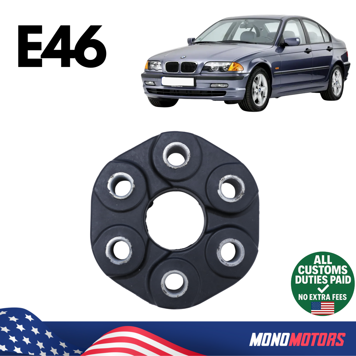 Shaft Flex Disc for BMW E46 1998-2006 OEM 26111227410