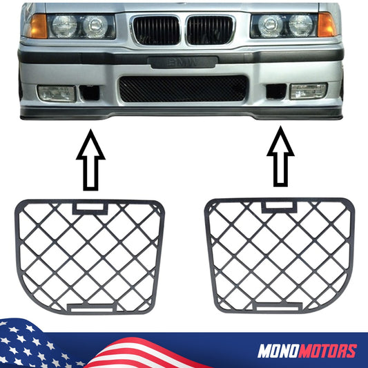 2 Pcs M3 Bumper Grille "Metal" M3 BMW E36 1992-1999