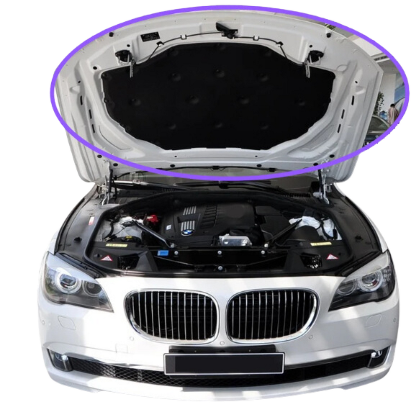 Hood Bonnet Sound Insulation Pad for BMW 7 Series F01 F02 F03 F04 2008-2016