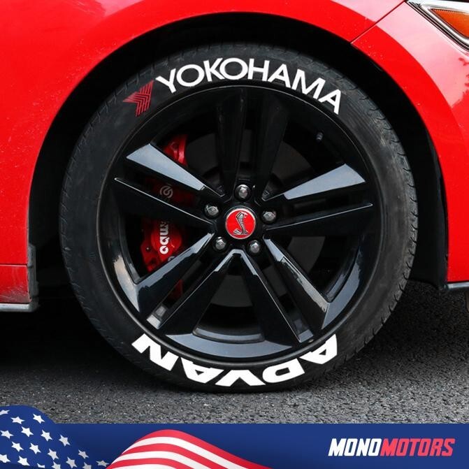 Yokohama Advan Tire Sticker for 15''-24'' Wheel 1''
