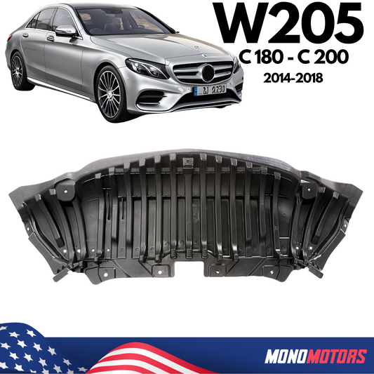 Mercedes W205 C180-C200 2014-2018 Under Bumper Cover Undertray Noise Capsule