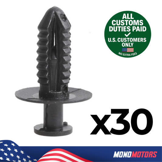 Fender Liner Rivet Push Type Clip Retainer 30pcs for Mercedes Benz 1249900492
