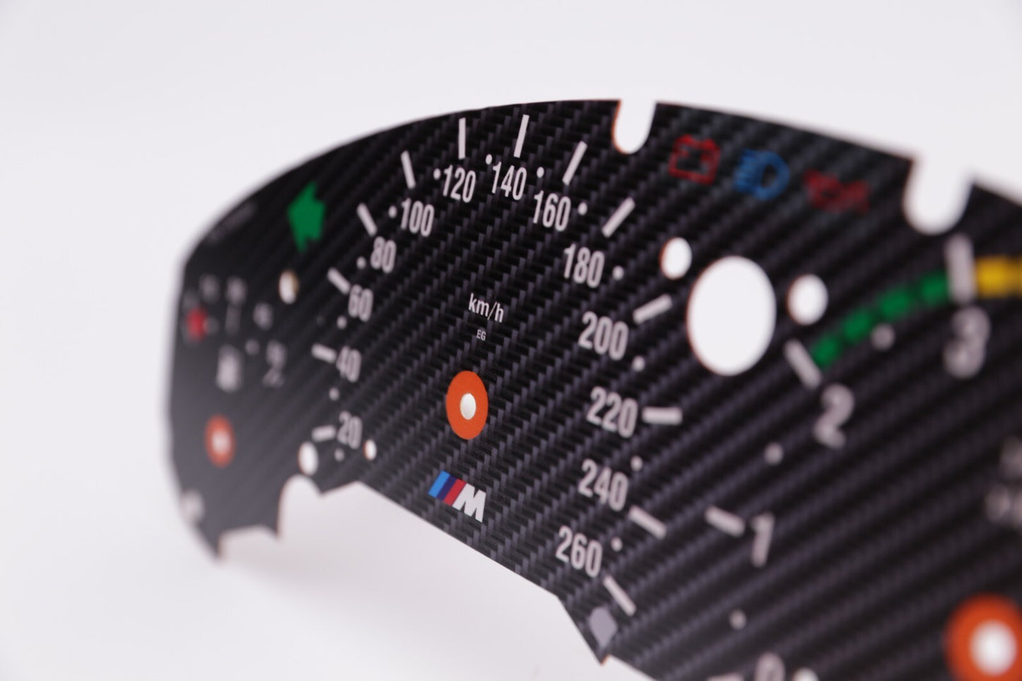 BMW E36 Display Speedometer Dial M Logo Carbon Backround