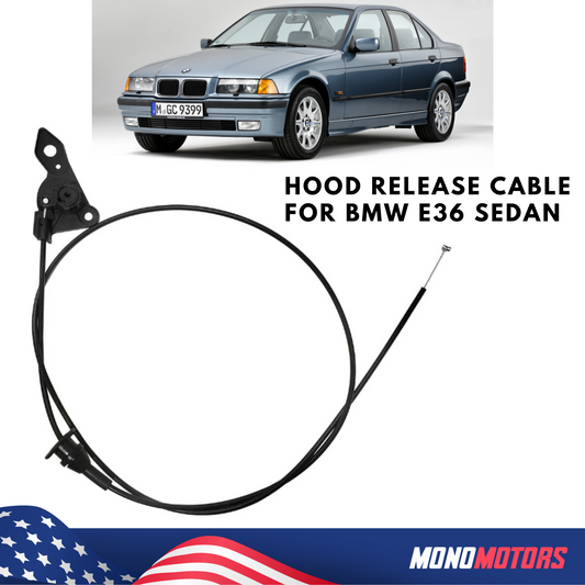 Engine Hood Release Cable for BMW E36 Sedan 3 Series OEM 51231960853