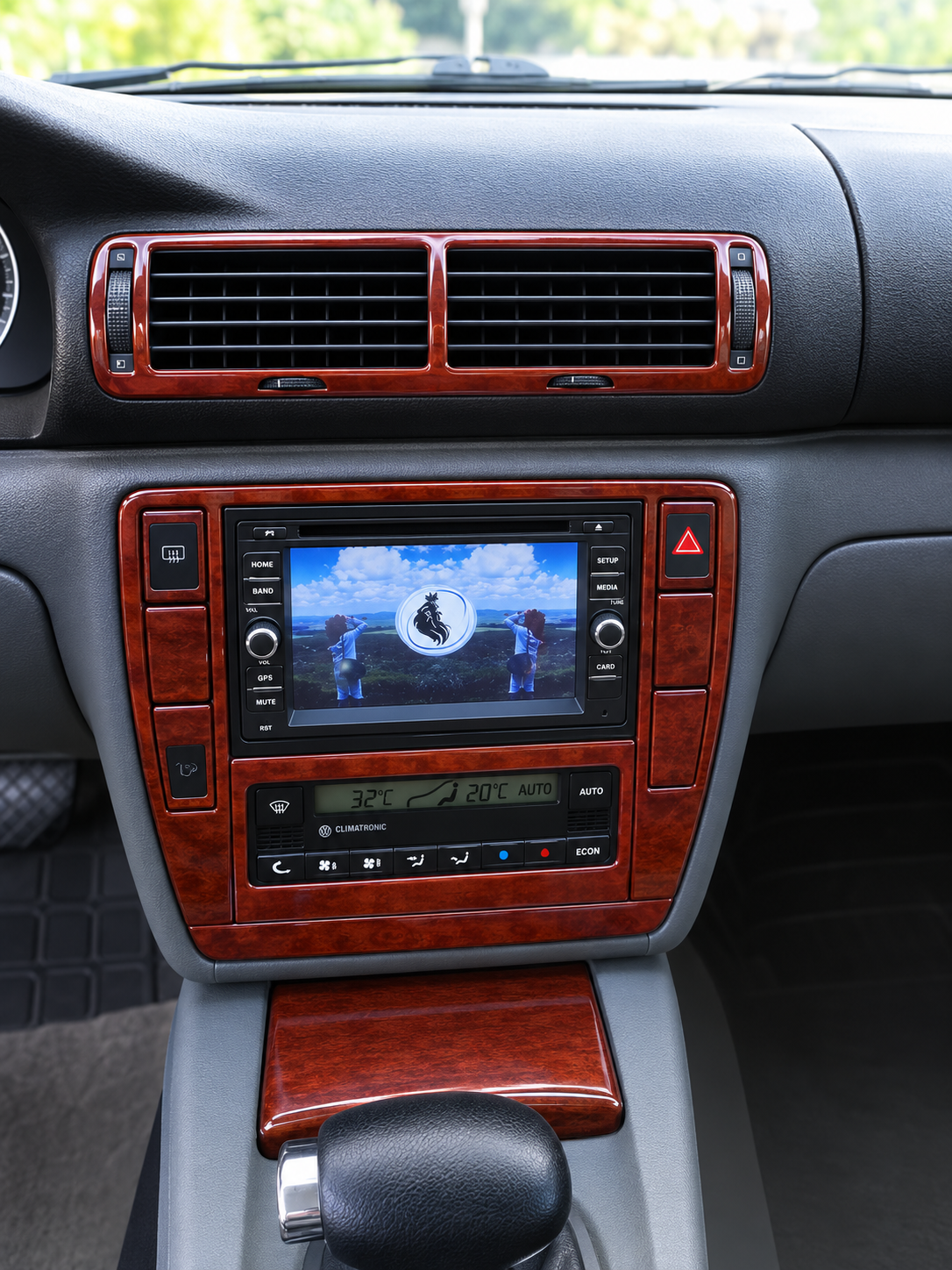 Wood Look Dash Trim Kit for Volkswagen Passat B5 34pcs 1998-2005