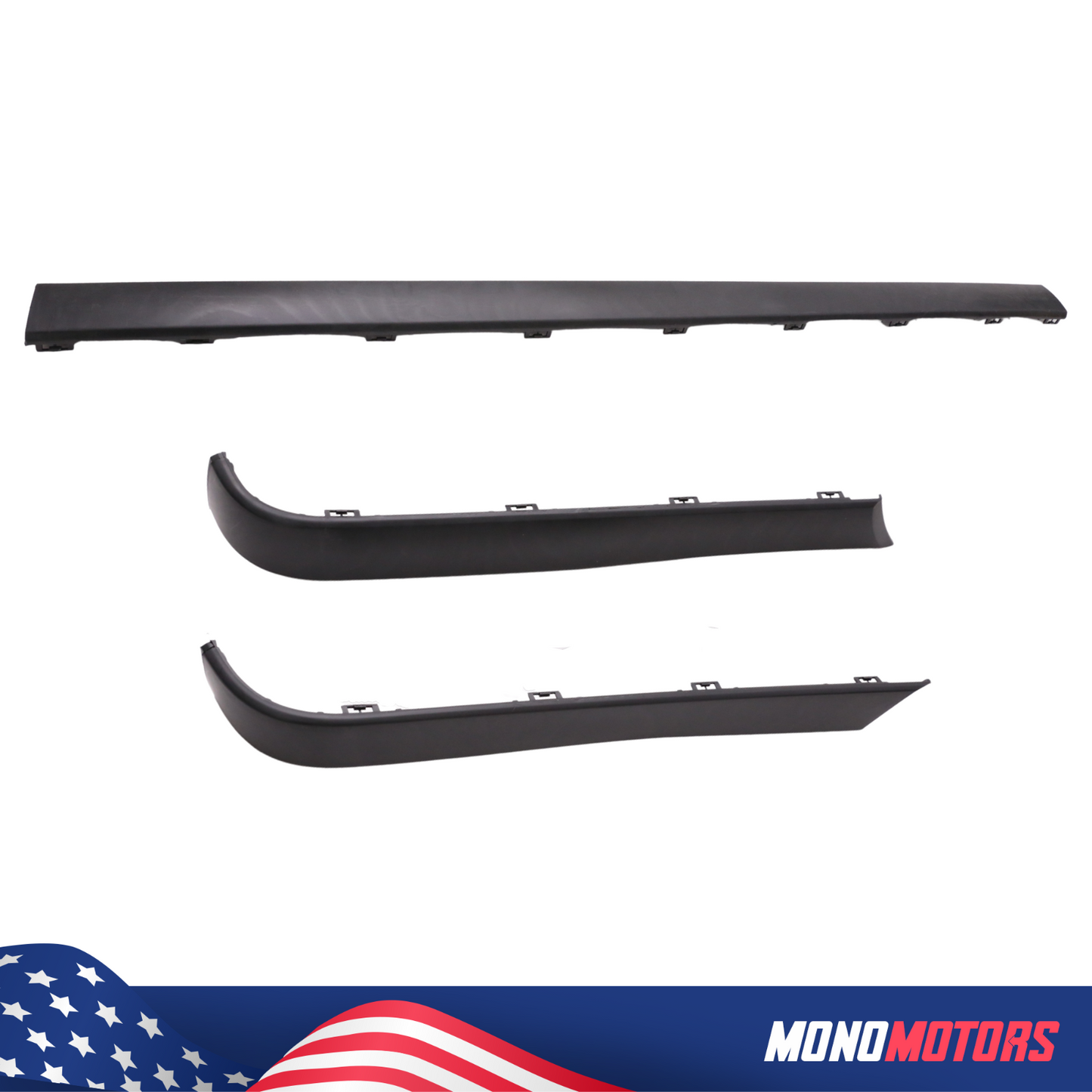 Rear Bumper Trim Molding Set for 1988-1992 BMW E30 Euro