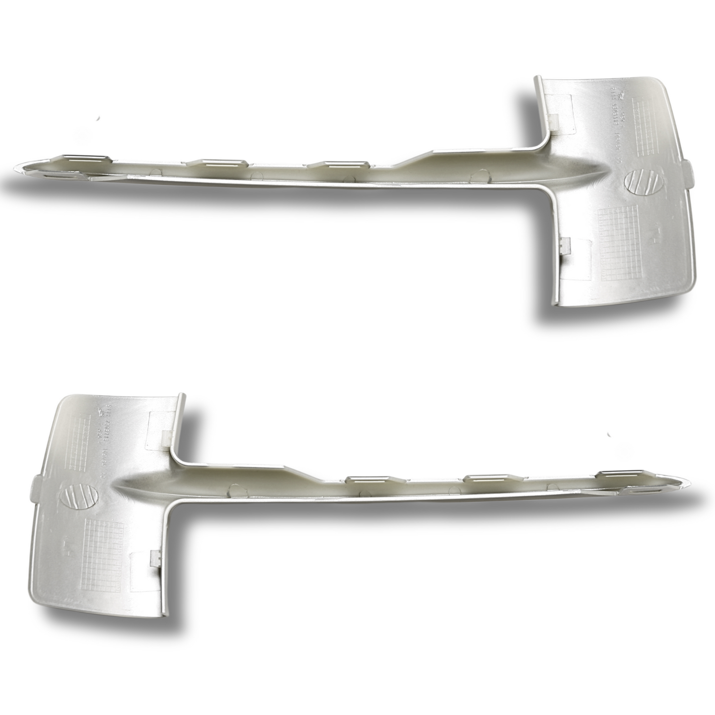 BMW X5 F15 Silver Painted Front Bumper Grille Molding Trim Pair L + R