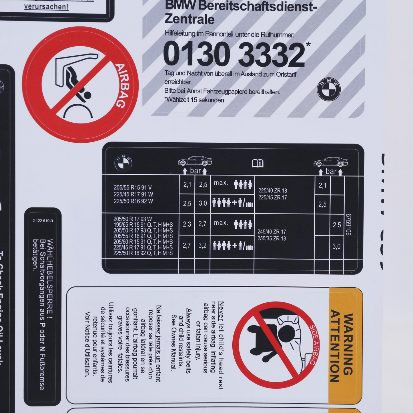 Stickers Decals Set Best Quality for BMW 5 Series E39