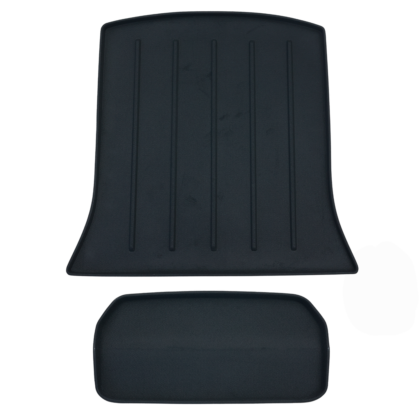 Trunk Liner Set for Tesla Model Y 2020-2024 Front Rear Black Mats Rugged Textile