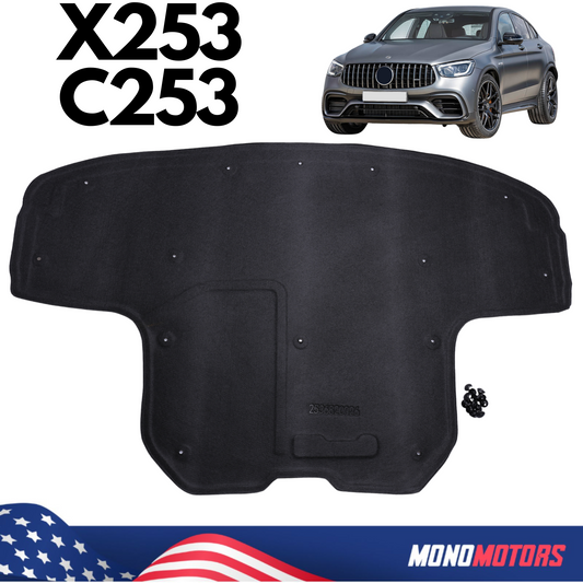 Hood Liner Panel for Mercedes-benz X253 C253 Glc Soundproofing Underlay Cowl