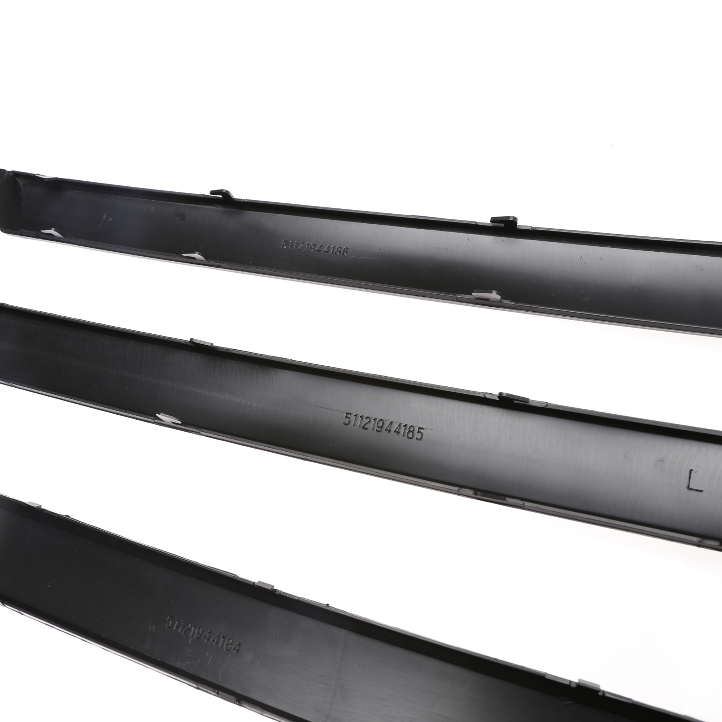 Rear Bumper Mouldings Set Fits BMW 5 Series E34 1987-1996 3pcs Left Right Center