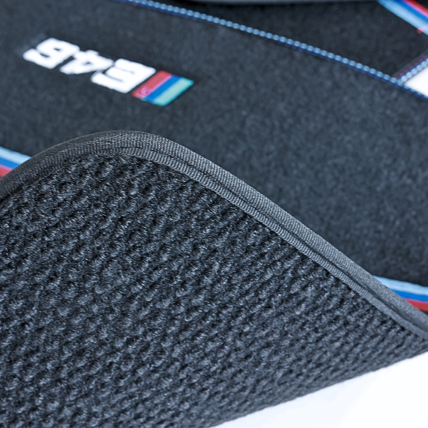 Carpet Floor Mats for BMW E46 M Sport Style Black 4pcs Set Auto Carpet