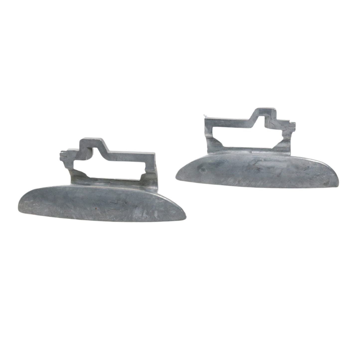 Unpainted Metal Door Handle Set for BMW E39 5 Series 2pcs Exterior Door Bar Set