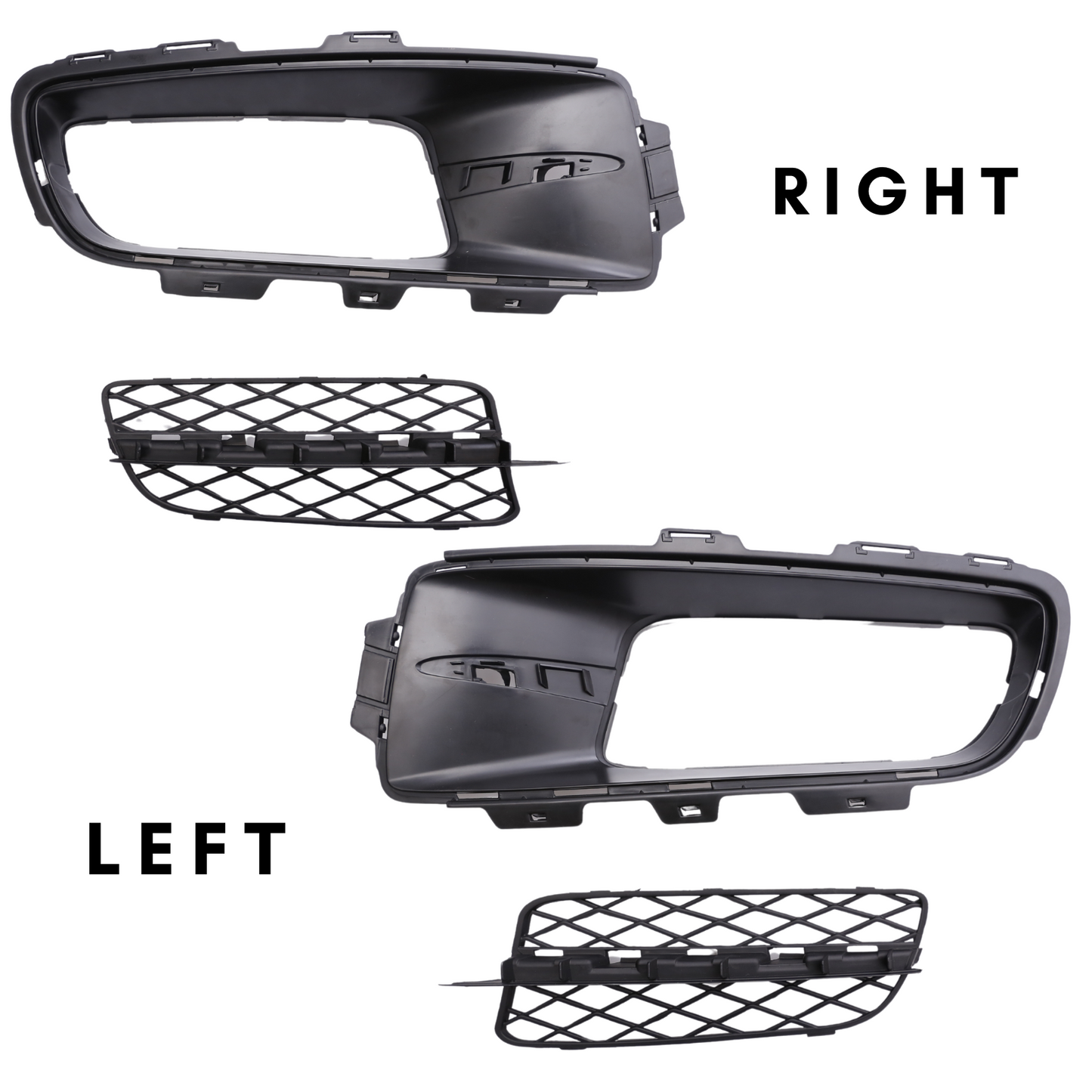 Pair Fog Light Frame for BMW X5 E70 2007 2008 2009 Front Bumper Grille Cover