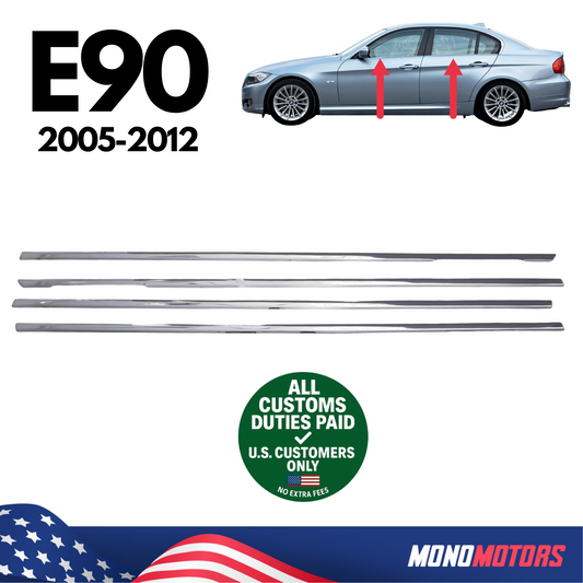 Windows Frame Trim Chrome 4pcs for BMW E90 2005-2012
