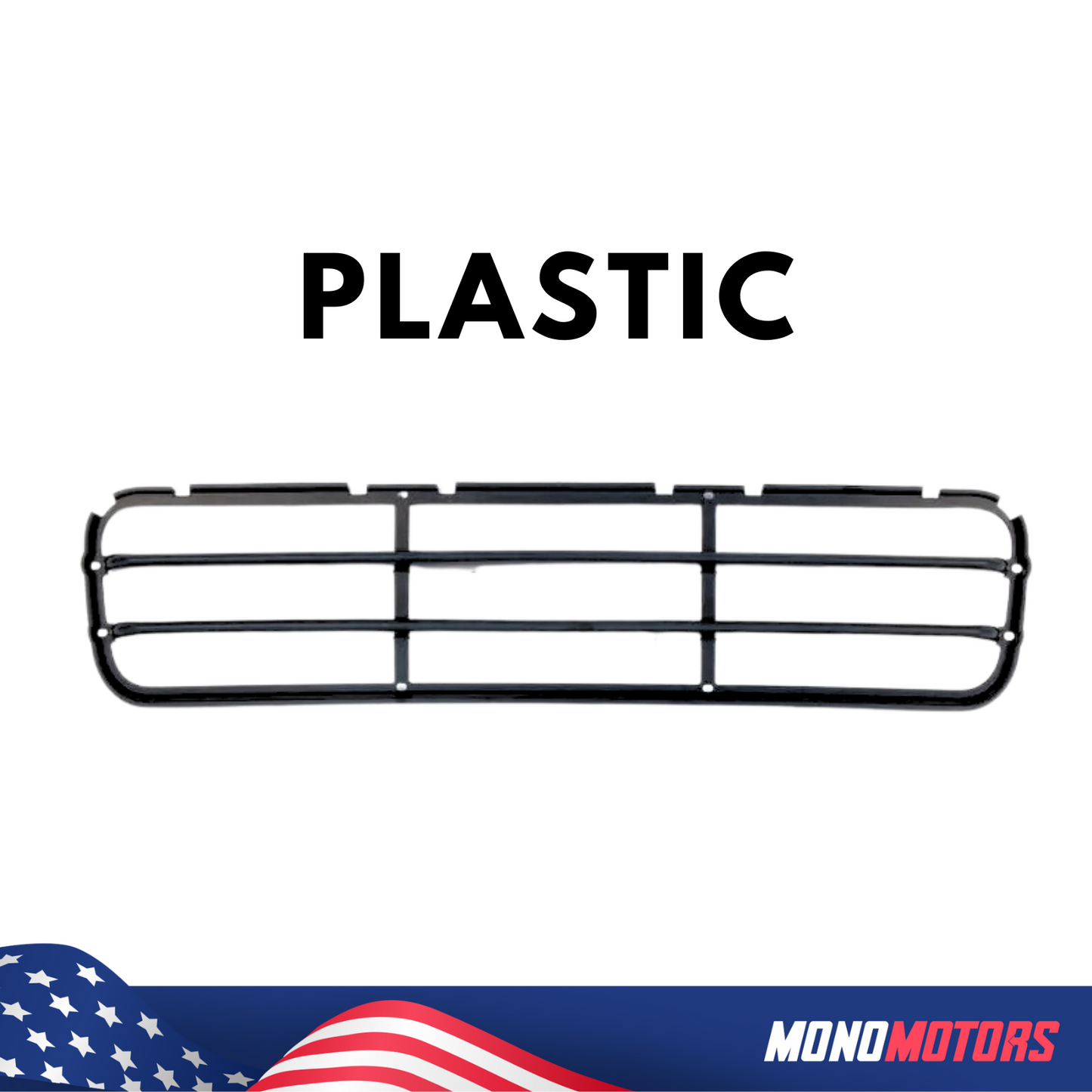 3 Pcs Grille Set for BMW E36 M-tech Bumper Slat Type & Metal