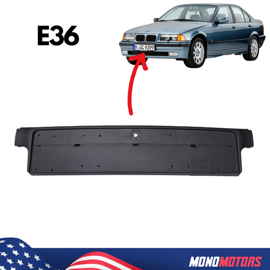 BMW E36 3 Series 1992–1999 Front License Plate Holder Bracket Frame