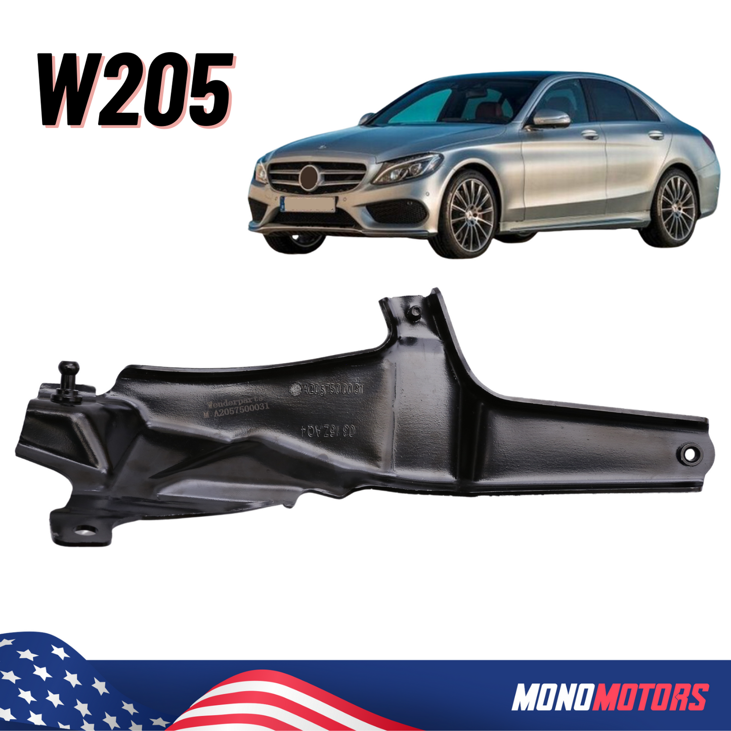Trunk Lid Drive Unit Bracket for Mercedes W205 C-CLASS 2057500031 A2057500031