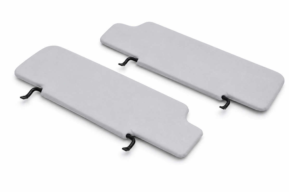 Sun Visor Set for Land Rover Defender Gray Left Right Pair 1983-2012