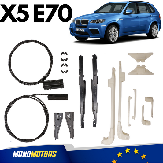 Panoramic Sunroof Kit for BMW X5 E70 Repair Kit W/ Cable 18 Pcs