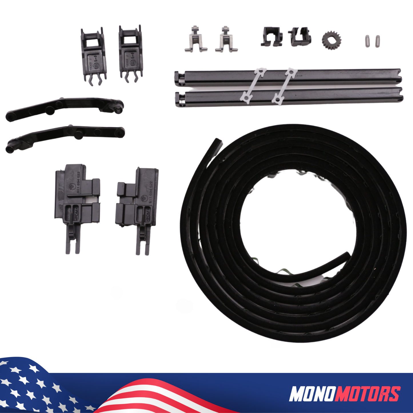 Sunroof Repair Kit for BMW 5 E39 Full Set W/ Rubber Seal