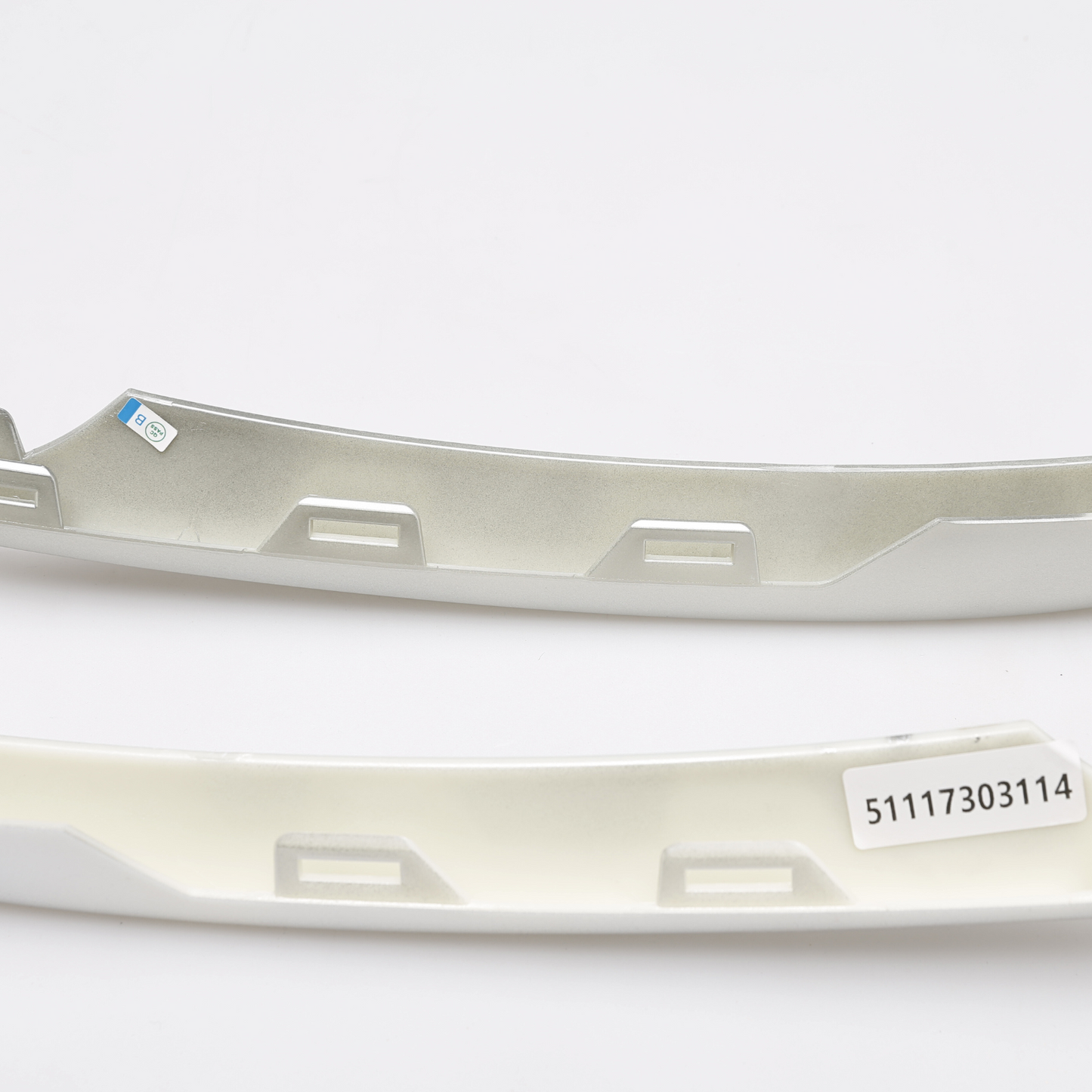 BMW X5 F15 Silver Painted Front Bumper Grille Molding Trim Pair L + R