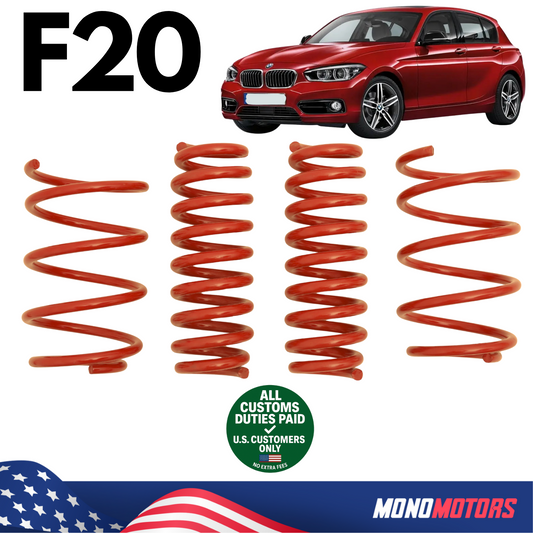 Performance Lowering Coil Spring Set Front Rear 4pcs for BMW F20
